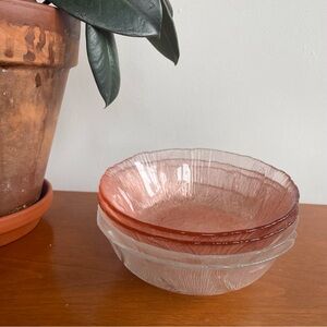 Vintage Tempered Glass Bowls